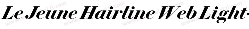 Le Jeune Hairline Web Light字体转换